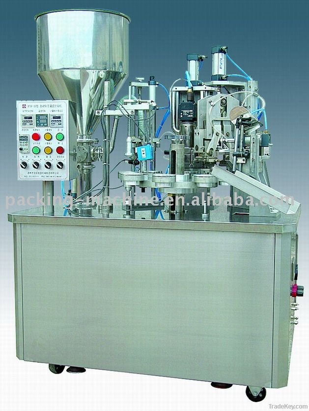 filling and sealing machine for cosmetic , toothpaste