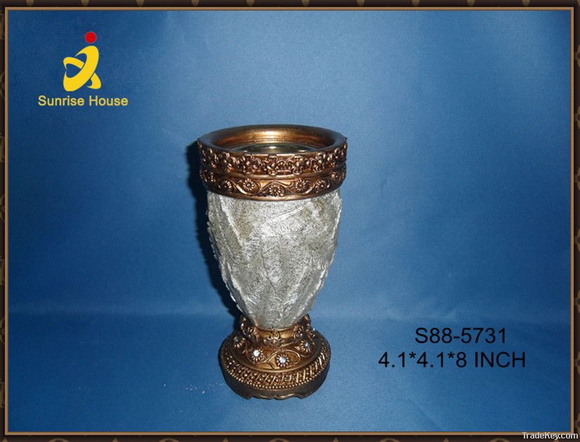 White polyresin incense burner for sale