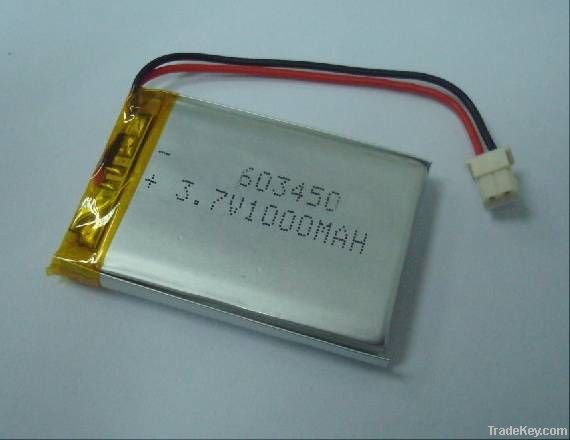 3.7V 1000mAh High Quality Lithium Polymer Battery Pack 603450