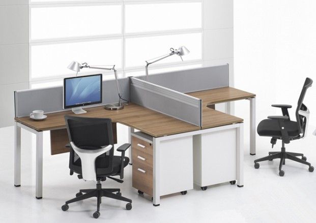 Office partition with desktop panel