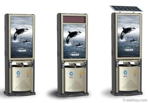 Outdoor Advertising Trash Bins