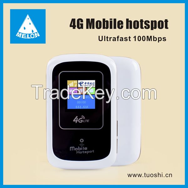 4G LTE mobile wifi hotspot with sim card slot