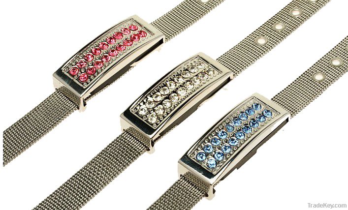 Promotional bracelet usb flash drives