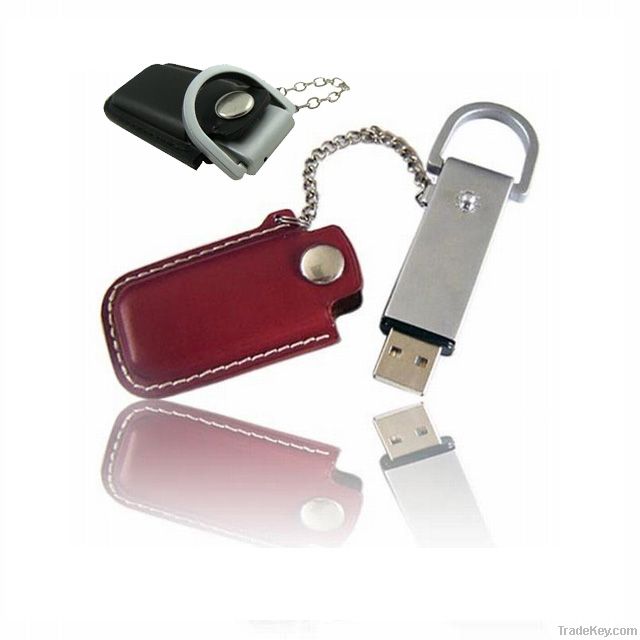 leather promotional usb drives