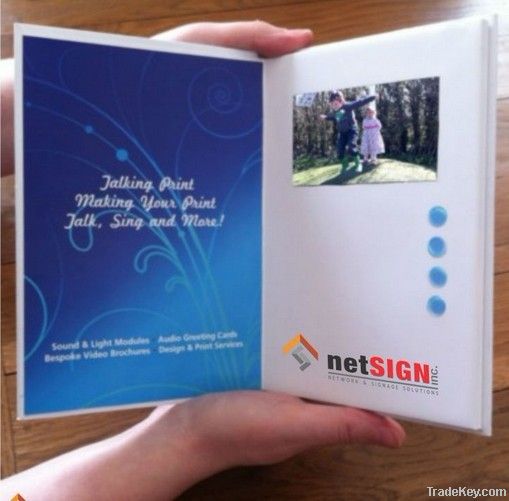 promotional Video booklet touch screen