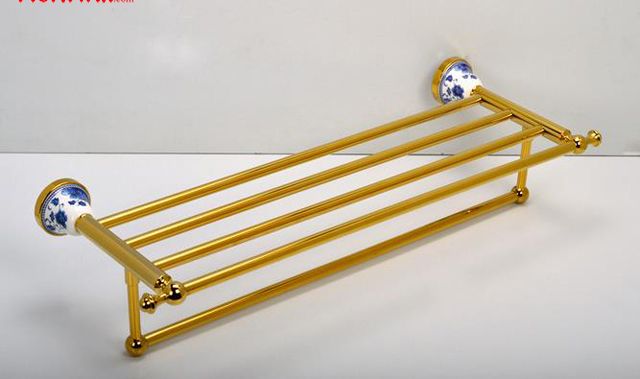 Heated bathroom towel rack