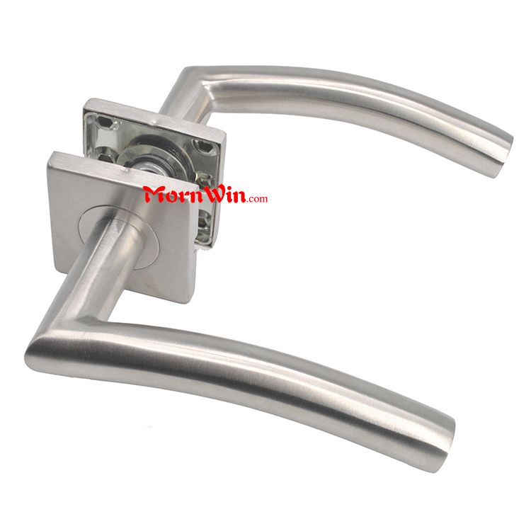 Quality 19mm 22 mm Interior Stainless Steel Wooden Door Locks Lever Handle 