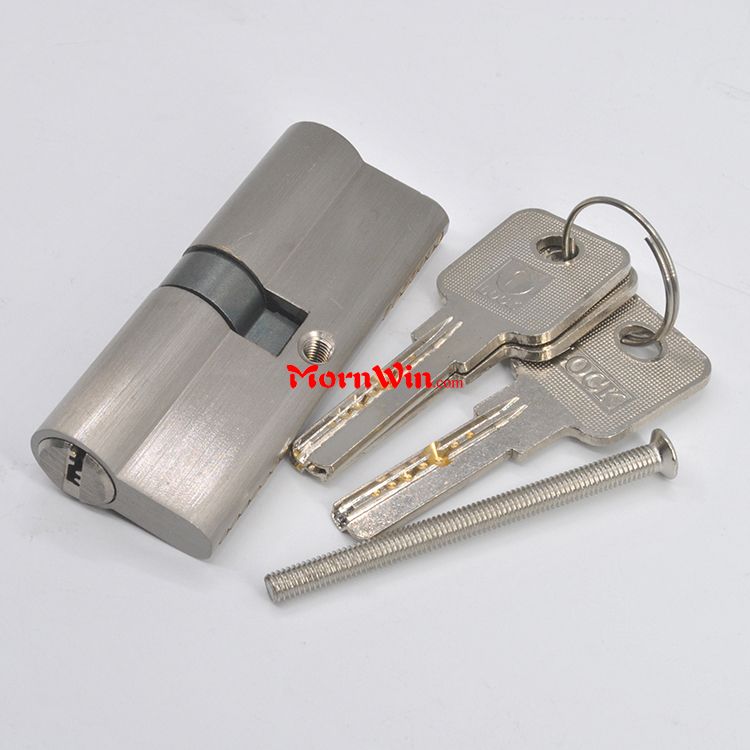 OEM euro profile brass mortise double open door lock cylinder