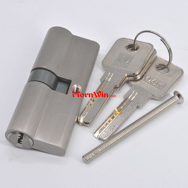 OEM euro profile brass mortise double open door lock cylinder