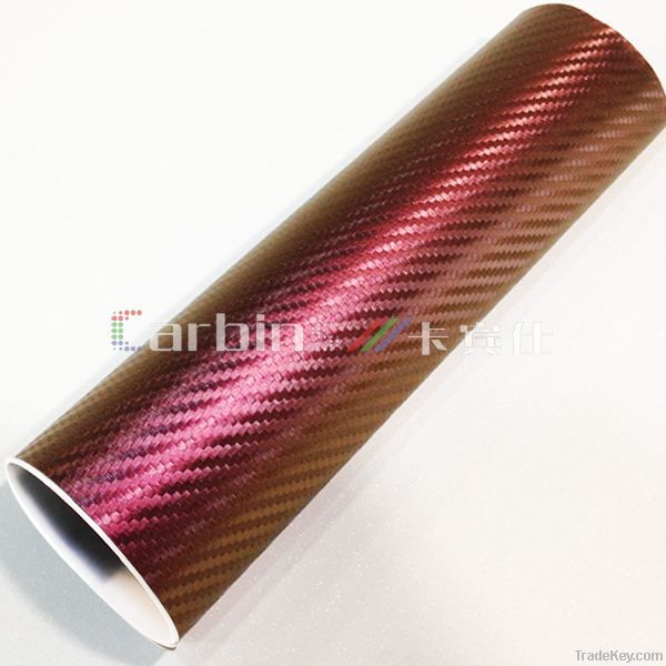 Chameleon carbon fiber vinyl sticker, 3D carbon fiber vinyl film