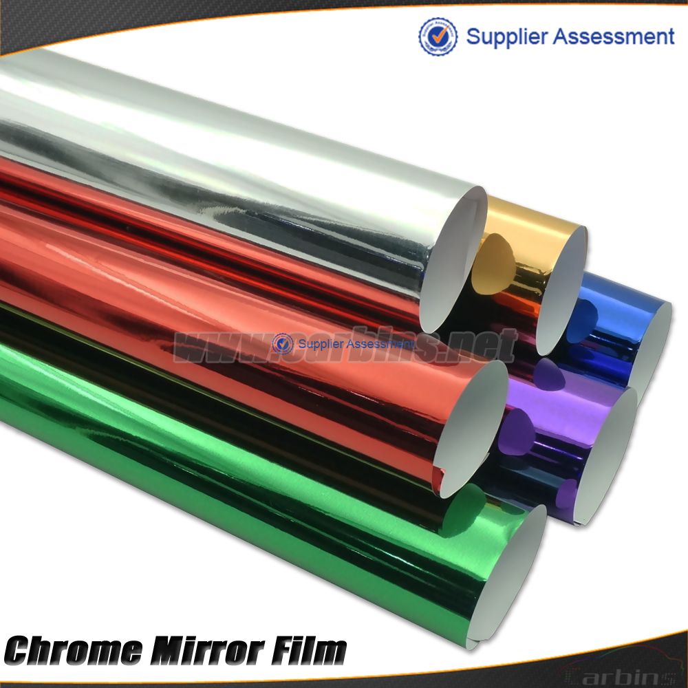 chrome mirror  vinyl wrapping film with air bubble free