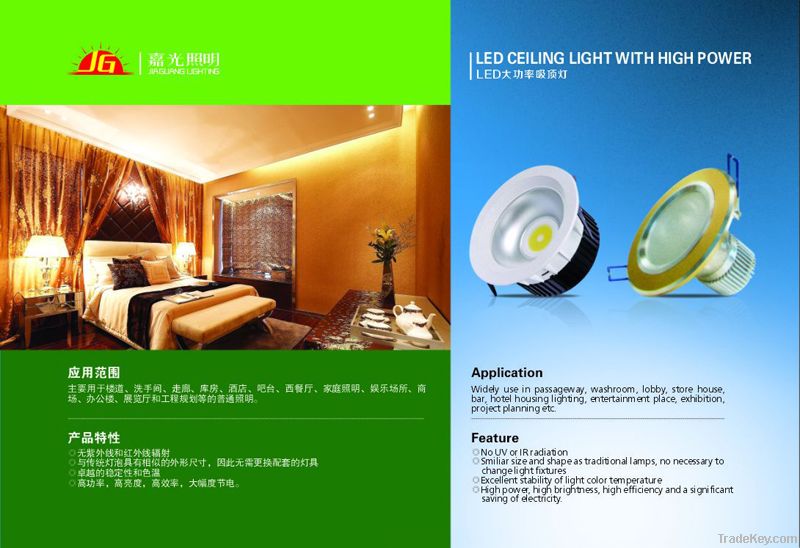 LED Ceiling Light With High Power COB-01/02/03/04, 5W/10W/20W/15W