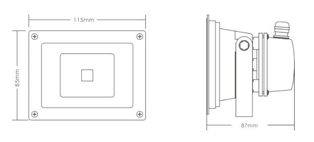 LED flood light for road with CE, EMC