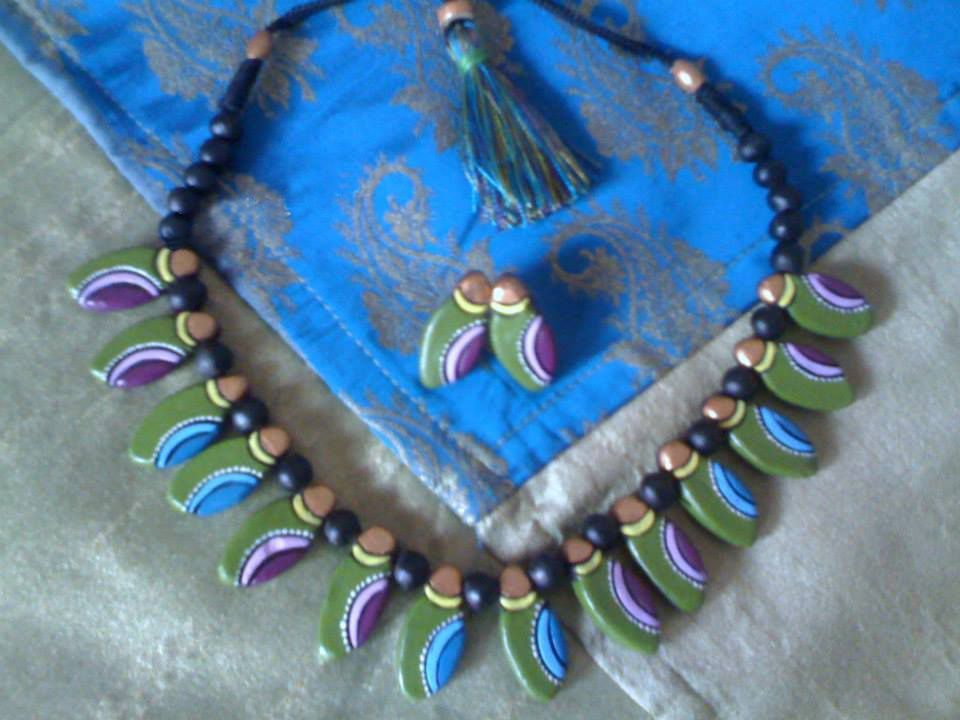 Terracotta necklace set