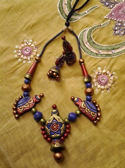 Terracotta necklace set