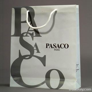 simple paper shopping , promotional bag in kraft , white cardboard