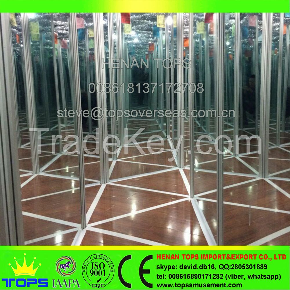 HENAN TOPS Attraction Amusement Ride Park Equipment Game Mirror Maze