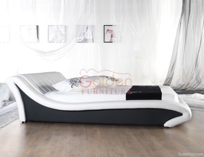 Factory Low Price PU Fashionable Soft Bed