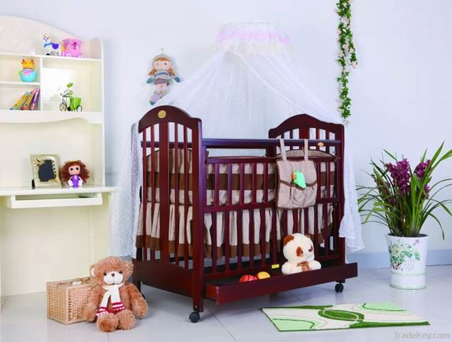 baby wooden bed