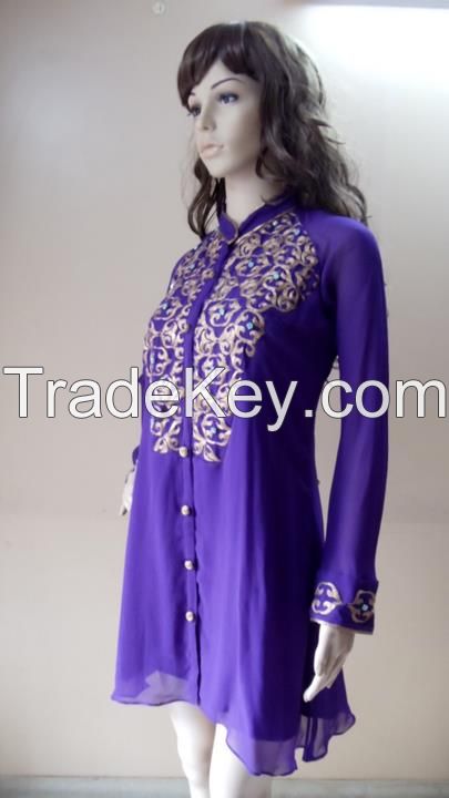 Embroidered Tunics, Anarkali Suits, Dresses, Lehenga Choli, Coctail Dresses