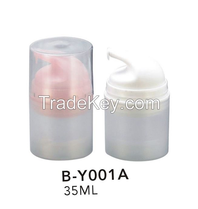 cream plastic bottle