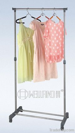 S/S Extendable Single-Rod Clothes Rack