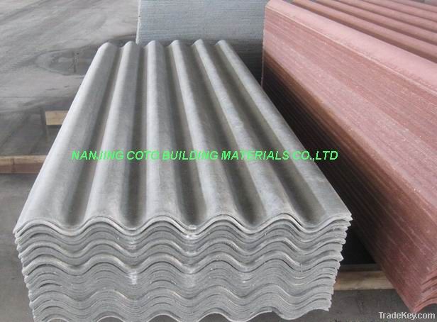 Asbestos fiber cement roofing sheet