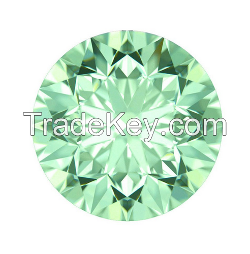 High quality loose moissanite Intense green round cut Carat-1.00ct.