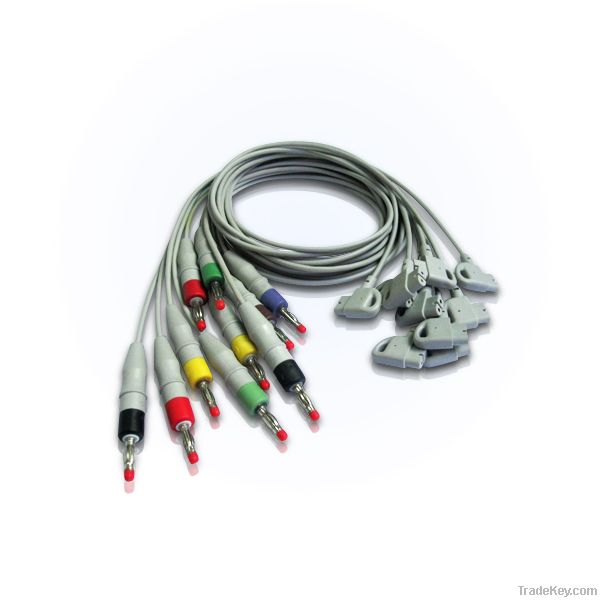 HP 10 lead EKG cable