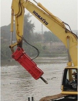 Top type hydraulic breaker for excavator