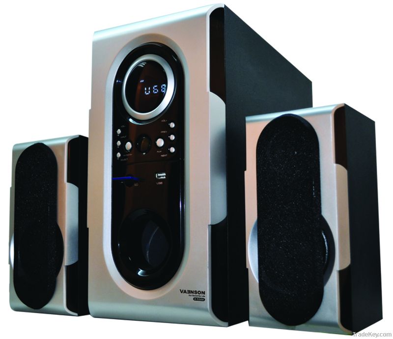 V-5500 2012 HOTsales  2.1 Home Theatre speaker with usb sd fm romote