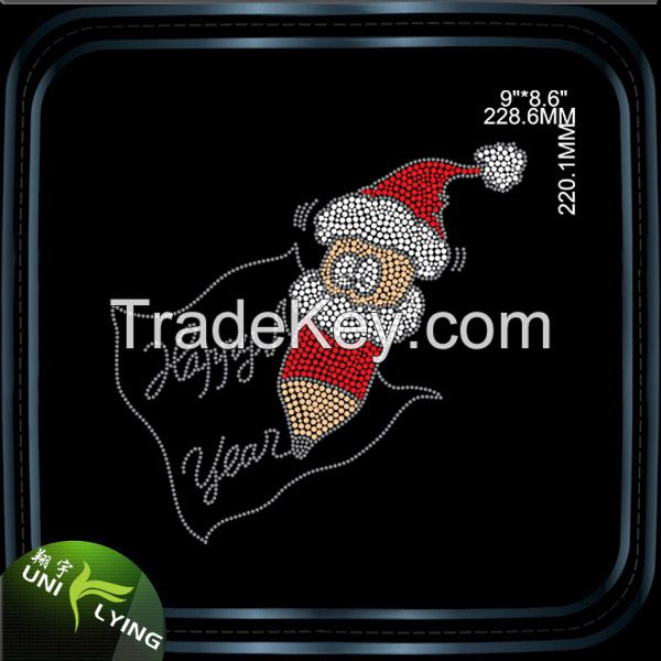 Merry Christmas Custom Rhinestone Transfer Wholesale