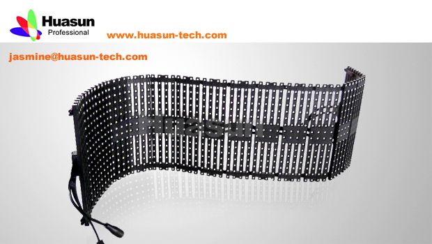 Flexible LED curtian screen