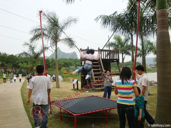 electric single bungee trampoline