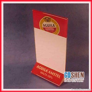 fashion acrylic menu holder