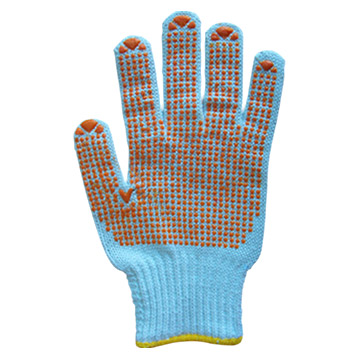 Pvc dots glove