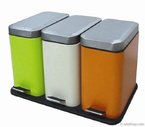 3x5L pedal bin