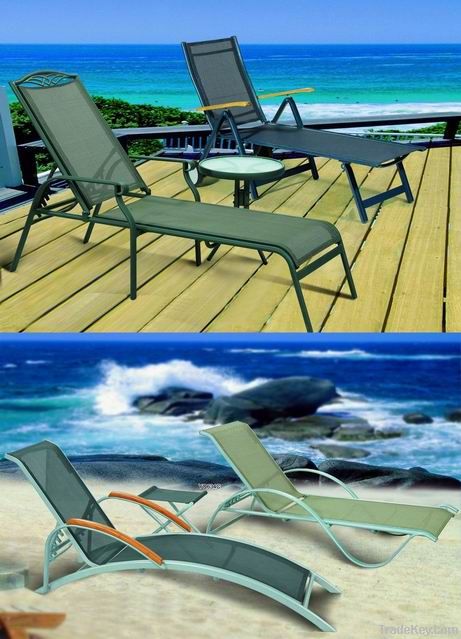 Sun/Outdoor/Beach/Chaise/Adjustment Metal lounge chair