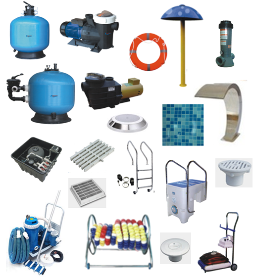 China Supplier High Quality Full Set Swimming Pool Equipment/A Full Set Swimming Pool Accessories