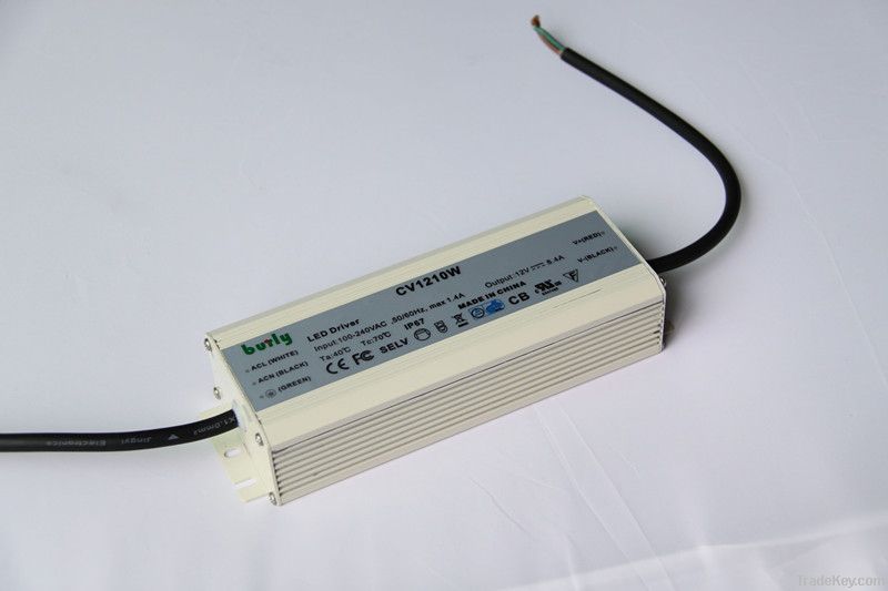 IP67 DC12V 100W Waterproof LED Driver