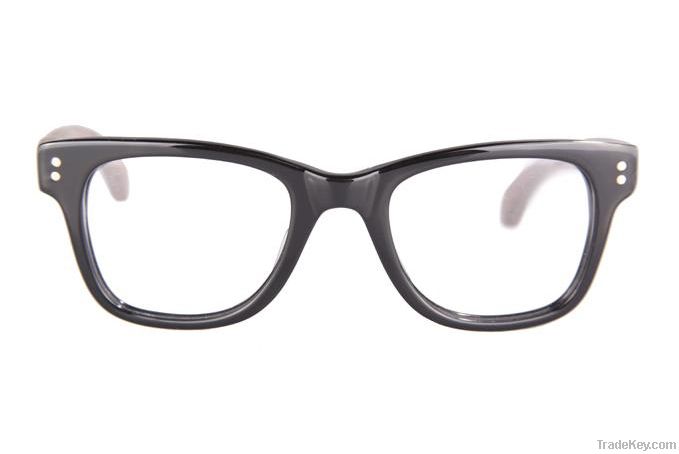 Acetate frames with wood temples