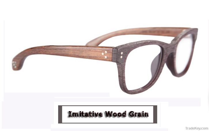 Acetate frames with wood temples