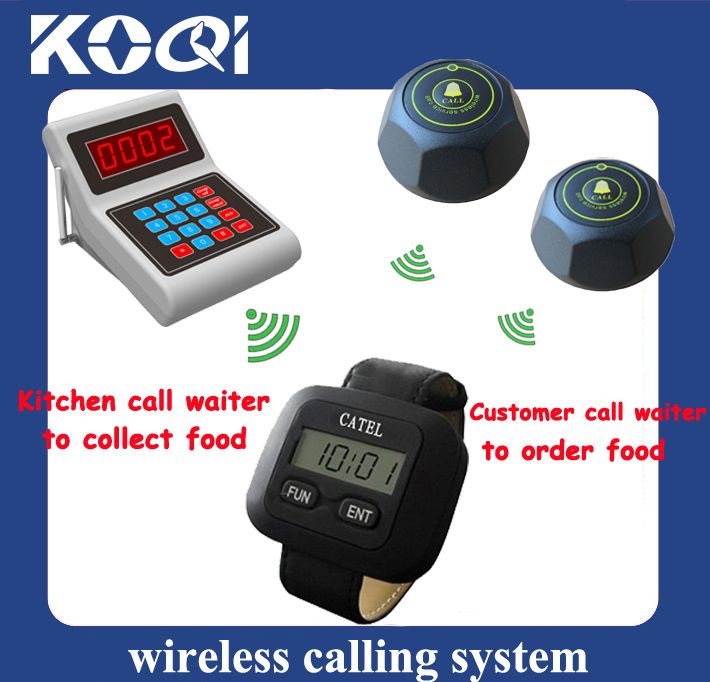 Table buzzer restaurant ordering electronic pager for kitchen  