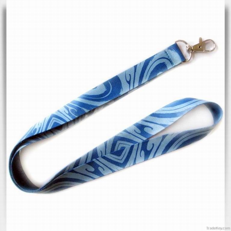 Heat transfer polyester lanyard