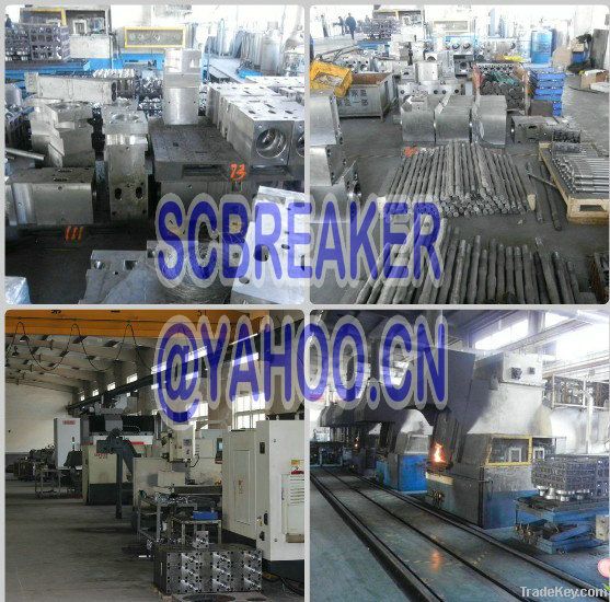 hydraulic breaker part-middle cylinder