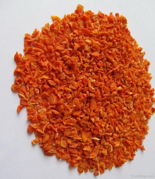 Dehydrated carrots dices