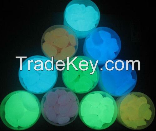 glow in the dark stone/photoluminescent pebble/garden stone