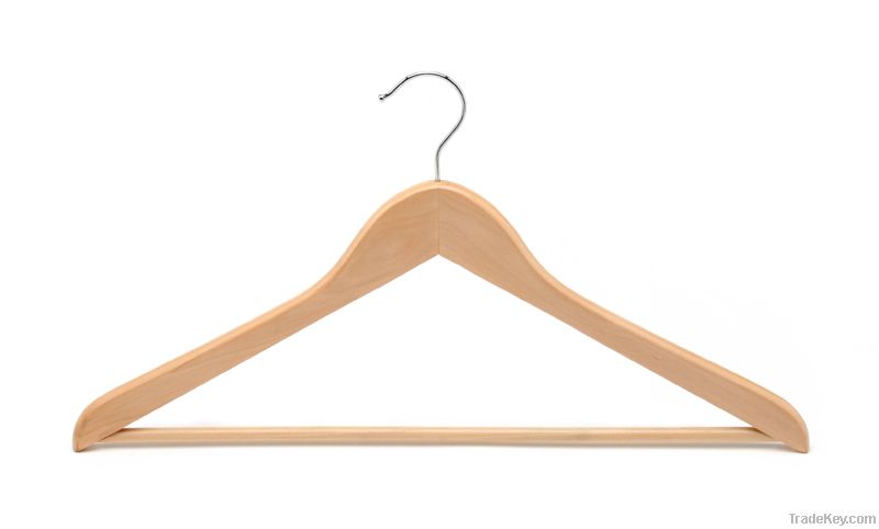 wood clothes hanger