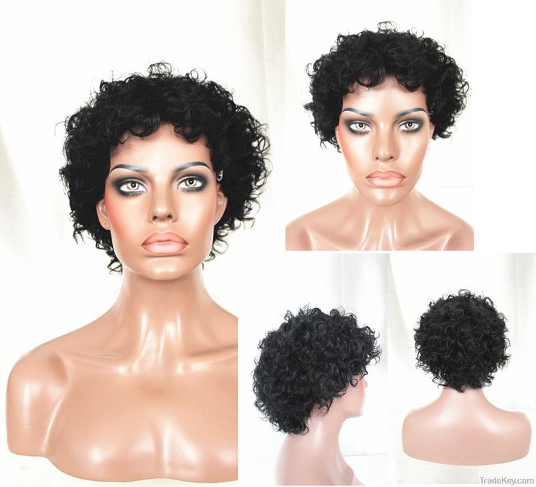 machine made Brazilian virgin human hair wigs