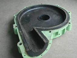 Rubber slurry pump for corrosion slurries